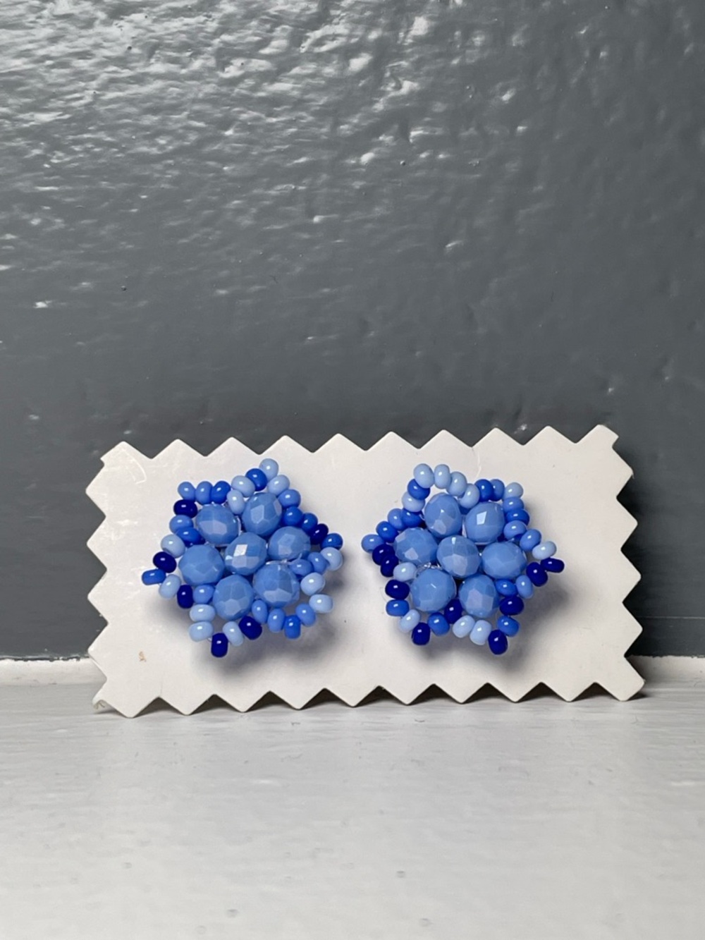 Huichol Beaded Star Stud Earrings